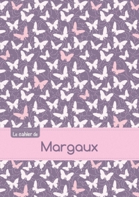 CAHIER MARGAUX BLANC,96P,A5 PAPILLONSMAUVE