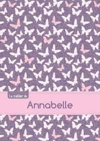 Le cahier d'Annabelle - Séyès, 96p, A5 - Papillons Mauve