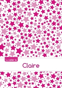 Le cahier de Claire - Blanc, 96p, A5 - Constellation Rose