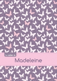 CAHIER MADELEINE BLANC,96P,A5 PAPILLONSMAUVE