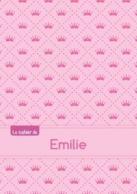 Le cahier d'Emilie - Petits carreaux, 96p, A5 - Princesse