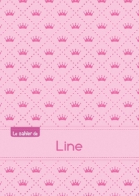 Le cahier de Line - Petits carreaux, 96p, A5 - Princesse