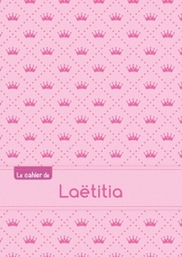 Le cahier de Laëtitia - Petits carreaux, 96p, A5 - Princesse