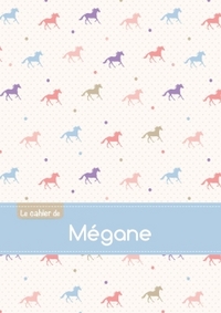 CAHIER MEGANE PTSCX,96P,A5 CHEVAUX