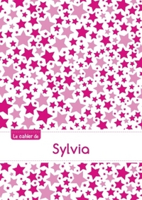 CAHIER SYLVIA BLANC,96P,A5 CONSTELLATIONROSE