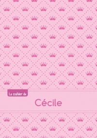 Le cahier de Cécile - Blanc, 96p, A5 - Princesse