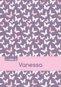 CAHIER VANESSA BLANC,96P,A5 PAPILLONSMAUVE