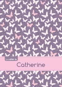 Le cahier de Catherine - Séyès, 96p, A5 - Papillons Mauve