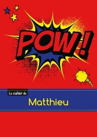 CARNET MATTHIEU BLANC,96P,A5 COMICS