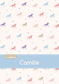 Le cahier de Camille - Blanc, 96p, A5 - Chevaux