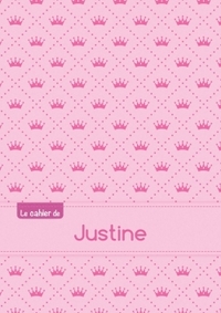 Le cahier de Justine - Blanc, 96p, A5 - Princesse