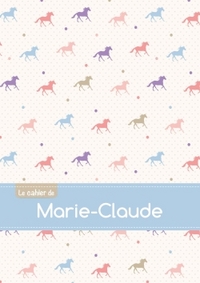 CAHIER MARIE CLAUDE BLANC,96P,A5 CHEVAUX