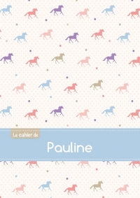 CAHIER PAULINE BLANC,96P,A5 CHEVAUX