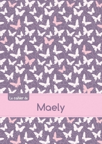 CAHIER MAELY BLANC,96P,A5 PAPILLONSMAUVE