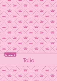 CAHIER TALIA BLANC,96P,A5 PRINCESSE