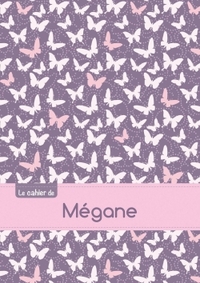CAHIER MEGANE PTSCX,96P,A5 PAPILLONSMAUVE