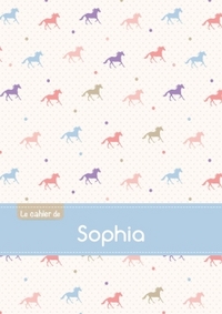 CAHIER SOPHIA PTSCX,96P,A5 CHEVAUX