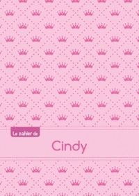 Le cahier de Cindy - Blanc, 96p, A5 - Princesse