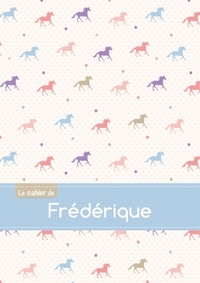Le cahier de Frédérique - Blanc, 96p, A5 - Chevaux