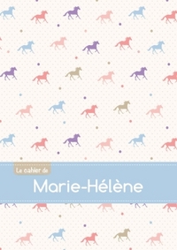 CAHIER MARIE HELENE BLANC,96P,A5 CHEVAUX