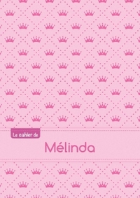 CAHIER MELINDA BLANC,96P,A5 PRINCESSE