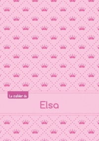 Le cahier d'Elsa - Blanc, 96p, A5 - Princesse