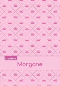 CAHIER MORGANE BLANC,96P,A5 PRINCESSE
