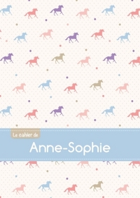 Le cahier d'Anne-Sophie - Blanc, 96p, A5 - Chevaux
