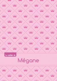 CAHIER MEGANE BLANC,96P,A5 PRINCESSE
