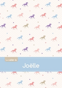 Le cahier de Joëlle - Blanc, 96p, A5 - Chevaux