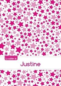 Le cahier de Justine - Petits carreaux, 96p, A5 - Constellation Rose