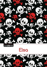 Le carnet d'Elsa - Blanc, 96p, A5 - Têtes de mort