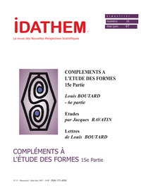 IDATHEM N  15 - COMPLEMENTS A L'ETUDE DES FORMES