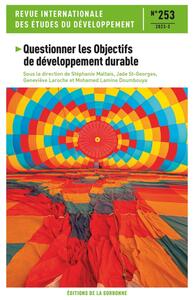 Questionner les objectifs de développement durable