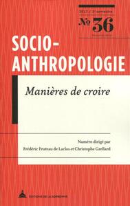 MANIERES DE CROIRE - N  36 - 2E SEMESTRE 2017