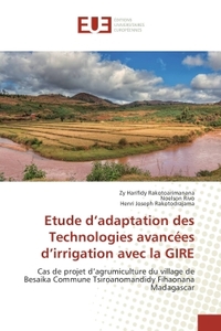 Etude d'adaptation des Technologies avancees d'irrigation avec la GIRe