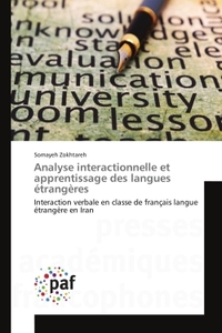 ANALYSE INTERACTIONNELLE ET APPRENTISSAGE DES LANGUES ETRANGERES