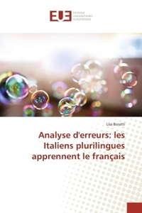 Analyse derreurs: les Italiens plurilingues apprennent le français
