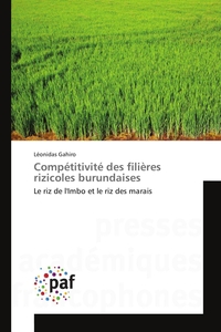 COMPETITIVITE DES FILIERES RIZICOLES BURUNDAISES