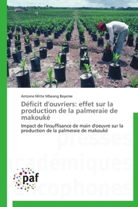 DEFICIT D'OUVRIERS: EFFET SUR LA PRODUCTION DE LA PALMERAIE DE MAKOUKE