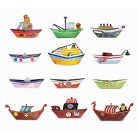 Easy origami bateaux