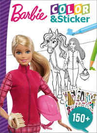 BARBIE - CHEVAUX COLOR AND STICKER