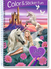 FEES ET LICORNES - 3D LENTICULAR COLOR AND STICKER FUN