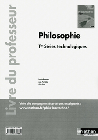 Philosophie - Rosenberg/Sage Tle Technologique, Livre du professeur