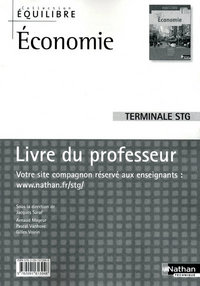 Economie - Equilibre Tle STG, Livre du professeur