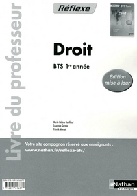 Droit - BTS Tertiaires 1re année - Livre du professeur Pochette Réflexe BTS
