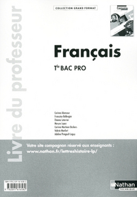 Français - Grand format Tle Bac Pro, Livre du professeur