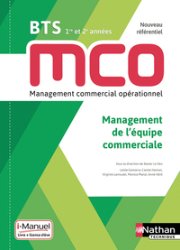 Management de l'équipe commerciale BTS MCO, Livre + Licence numérique i-Manuel 2.0