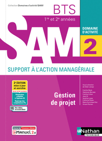 Domaine d'activités 2 - Gestion de projet BTS SAM, Livre + Licence numérique i-Manuel 2.0