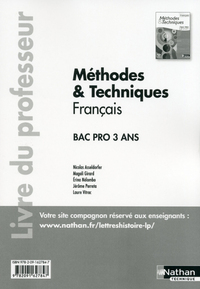 Français - Méthodes et Techniques Bac Pro, Livre du professeur